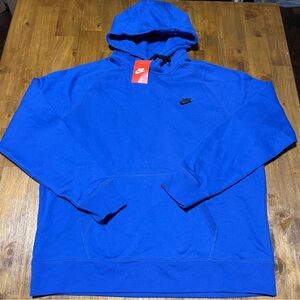 Nike Club Hoodie hooded sweatshirt style 598707 blue NWT 2XL